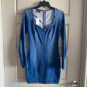 Denim Bebe mini dress